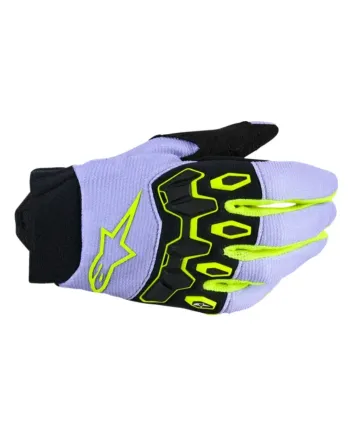 Детски мотокрос ръкавици ALPINESTARS FULL BORE V2 PURPLE/YELLOW