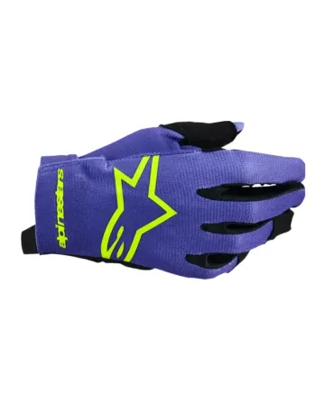 Детски мотокрос ръкавици ALPINESTARS RADAR PURPLE/YELLOW