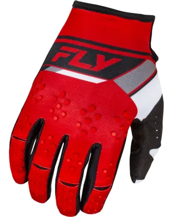 Детски мотокрос ръкавици FLY RACING Kinetic Prix- Red/Grey/White