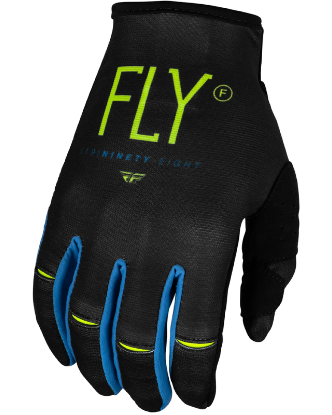 Детски мотокрос ръкавици FLY RACING Kinetic Prodigy- Charcoal/Neon Green/True Blue