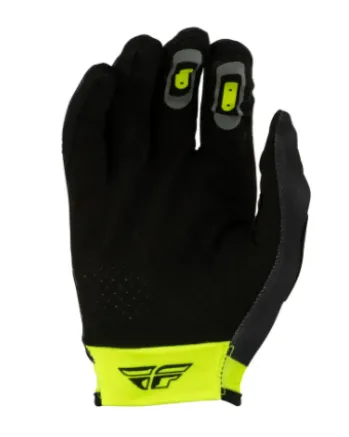 Детски мотокрос ръкавици FLY RACING Lite Flake- Grey/Hi-Vis/Black