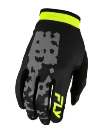 Детски мотокрос ръкавици FLY RACING Lite Flake- Grey/Hi-Vis/Black