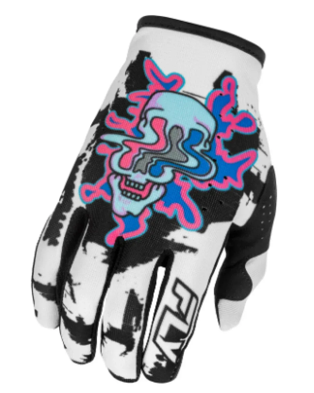 Детски мотокрос ръкавици FLY RACING Lite Warp Special Edition - White/Blue/Pink