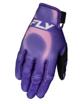 Детски мотокрос ръкавици FLY RACING Youth Kinetic Torch Gloves- Purple/Pink