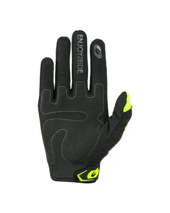 Детски мотокрос ръкавици O'NEAL ELEMENT RACEWEAR BLACK/NEON YELLOW V.24
