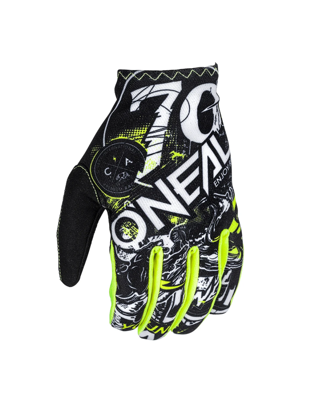 Детски мотокрос ръкавици O'NEAL MATRIX ATTACK  BLACK/HI-VIZ