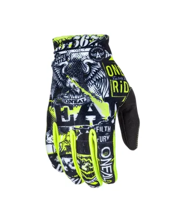 Детски мотокрос ръкавици O'NEAL MATRIX ATTACK  BLACK/HI-VIZ