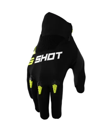 Детски мотокрос ръкавици Shot Devo Neon Yellow