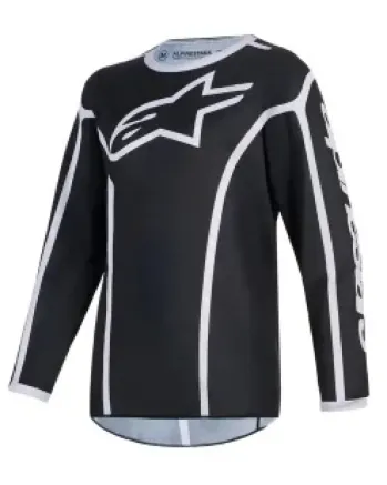 Детско мотокрос джърси Alpinestars FLUID APEX BLACK/GRAY