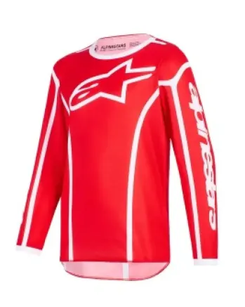 Детско мотокрос джърси Alpinestars FLUID APEX RED/WHITE