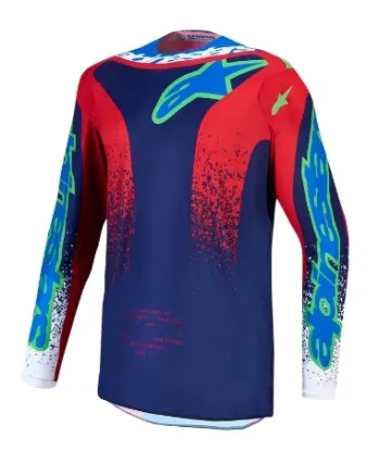 Детско мотокрос джърси Alpinestars FLUID DRAG BL/NV/RD/WH