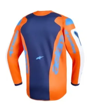 Детско мотокрос джърси Alpinestars FLUID GRID ORAN/BLUE