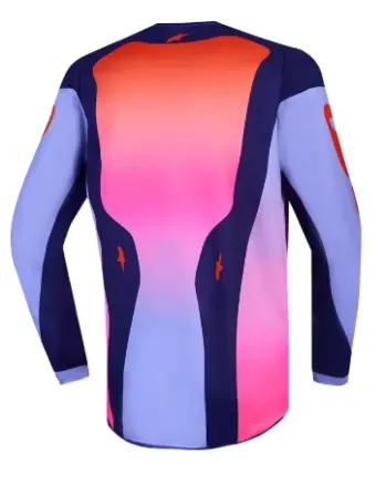 Детско мотокрос джърси Alpinestars FLUID HUNT PUR/PNK