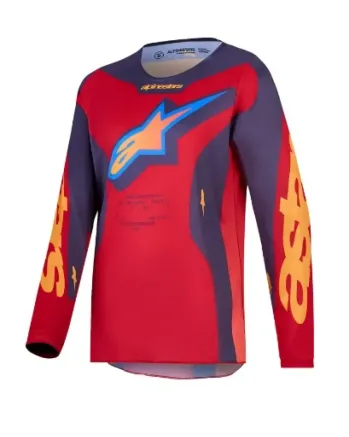 Детско мотокрос джърси Alpinestars FLUID HUNT RED/CORAl