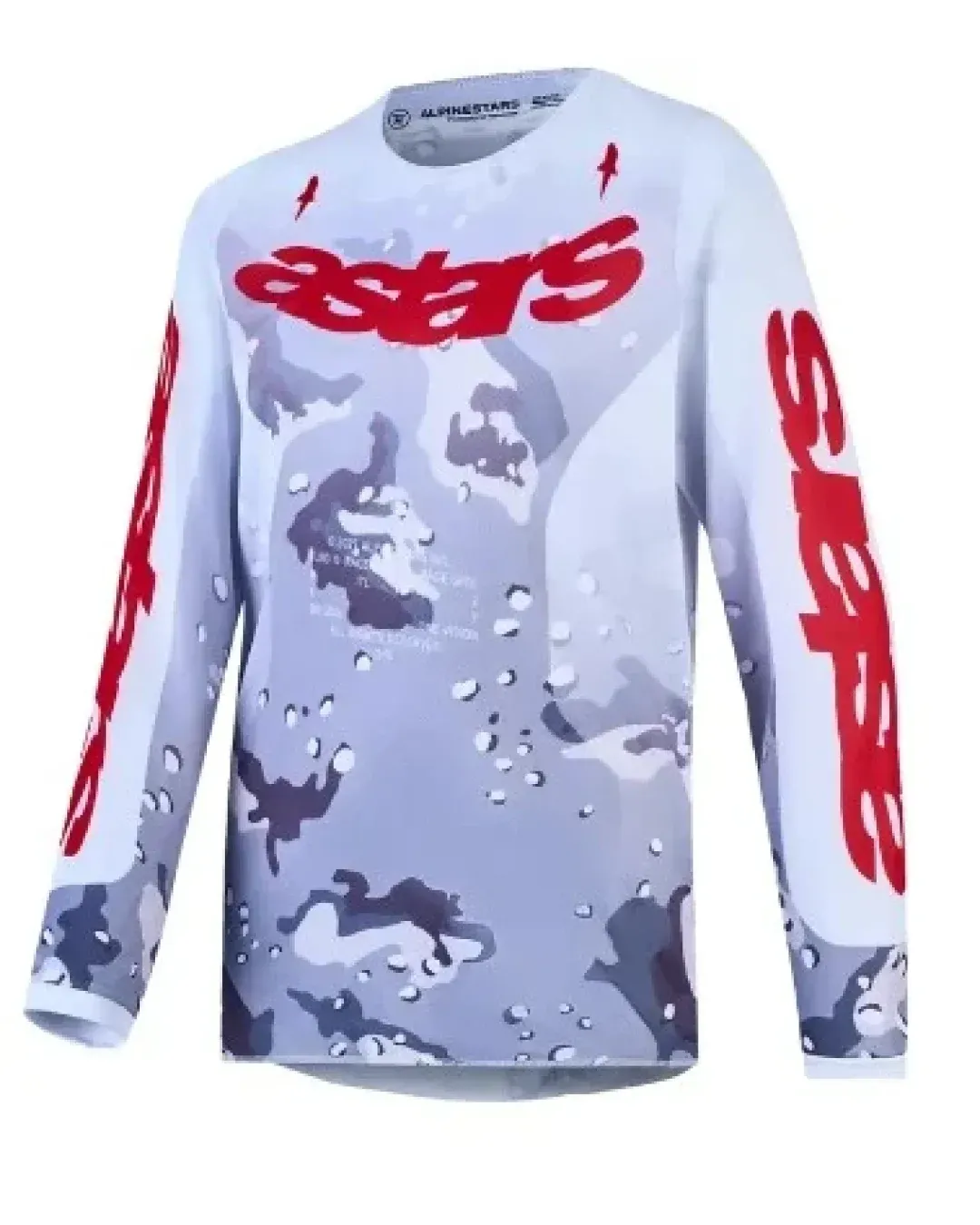 Детско мотокрос джърси Alpinestars FLUID LONE CAM/WHT/RD