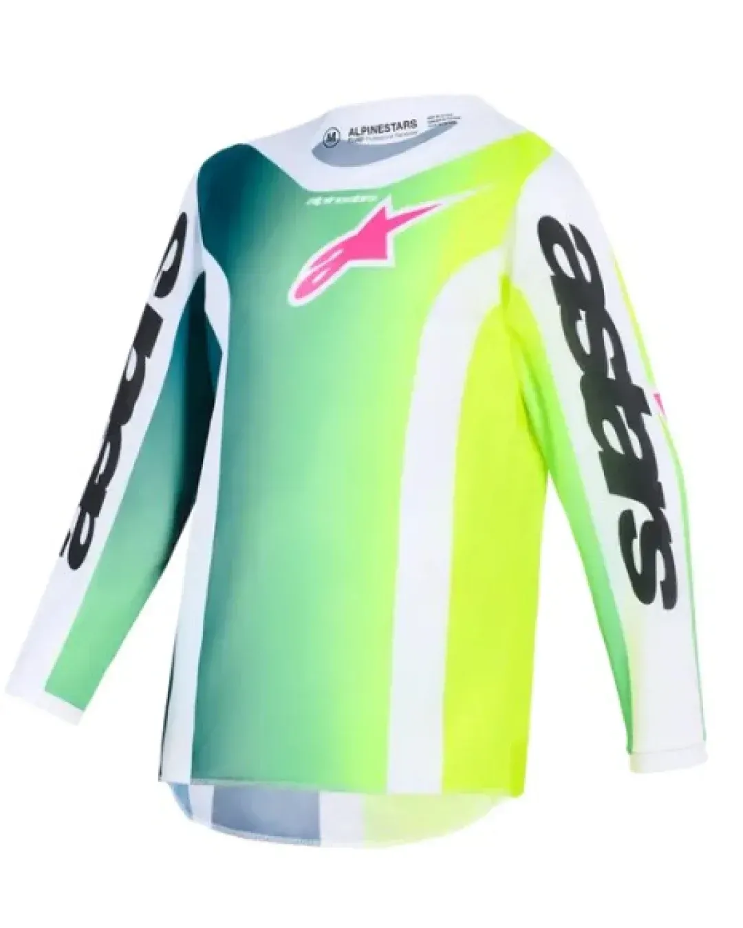 Детско мотокрос джърси Alpinestars FLUID PORTL GREEN/WHITE/BLACK