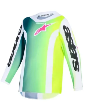 Детско мотокрос джърси Alpinestars FLUID PORTL GREEN/WHITE/BLACK