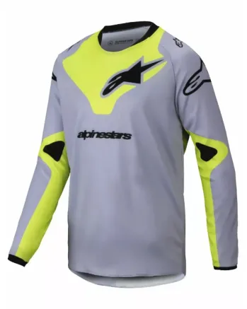 Детско мотокрос джърси ALPINESTARS YTH RACER VEIL GRAY/YELLOW