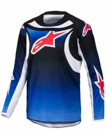 Детско мотокрос джърси ALPINESTARS YTH RACER WURX BLUE/BLACK