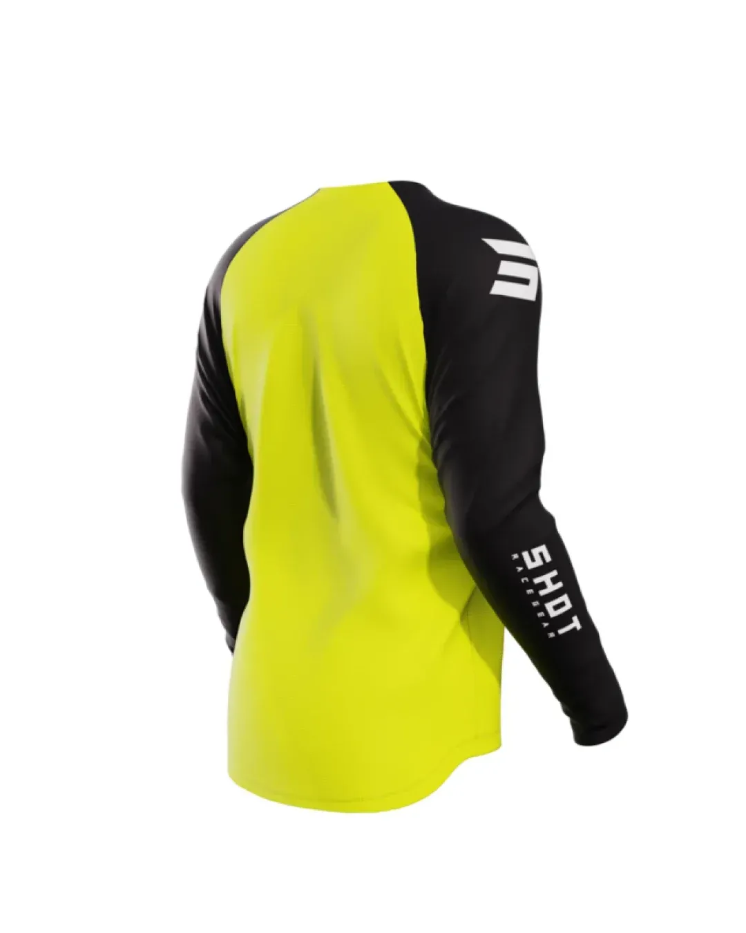 Детско мотокрос джърси SHOT Raw Escape Neon Yellow