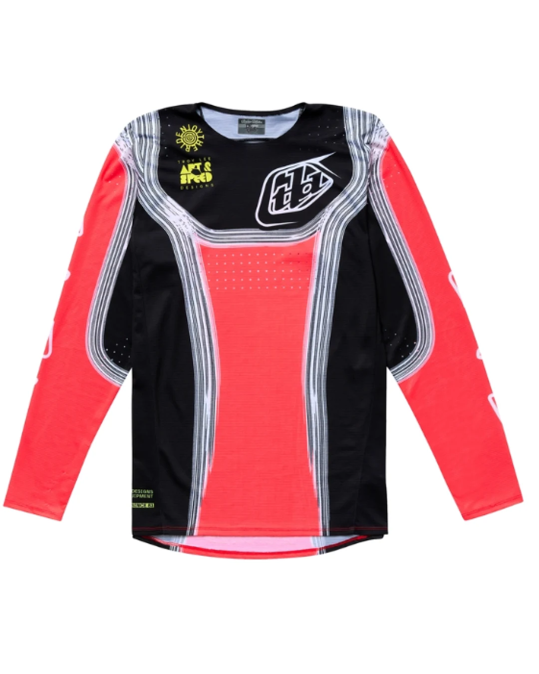 Детско мотокрос джърси TROY LEE DESIGNS SE PRO Stripes Jersey - Infra Red/Black