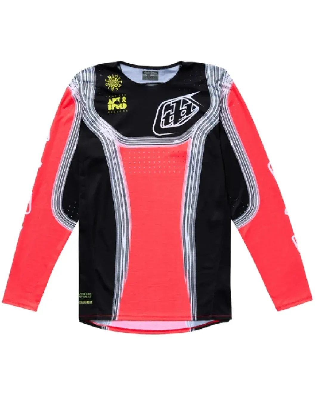 Детско мотокрос джърси TROY LEE DESIGNS SE PRO Stripes Jersey - Infra Red/Black