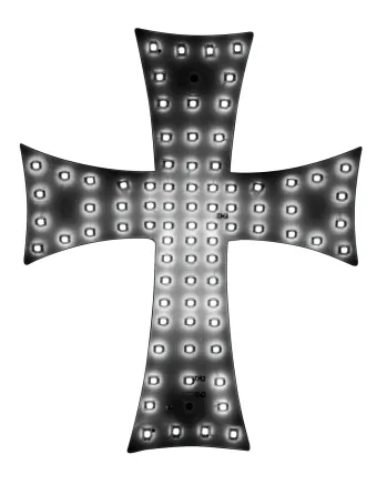 Диоден светещ кръст бял 84 LED ЛЕД 12V 24V 245 x 200 mm