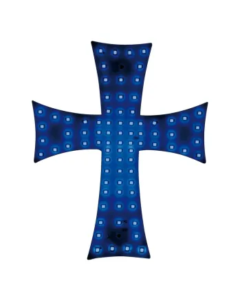 Диоден светещ кръст син 84 LED ЛЕД 12V -24V 245 x 200 mm