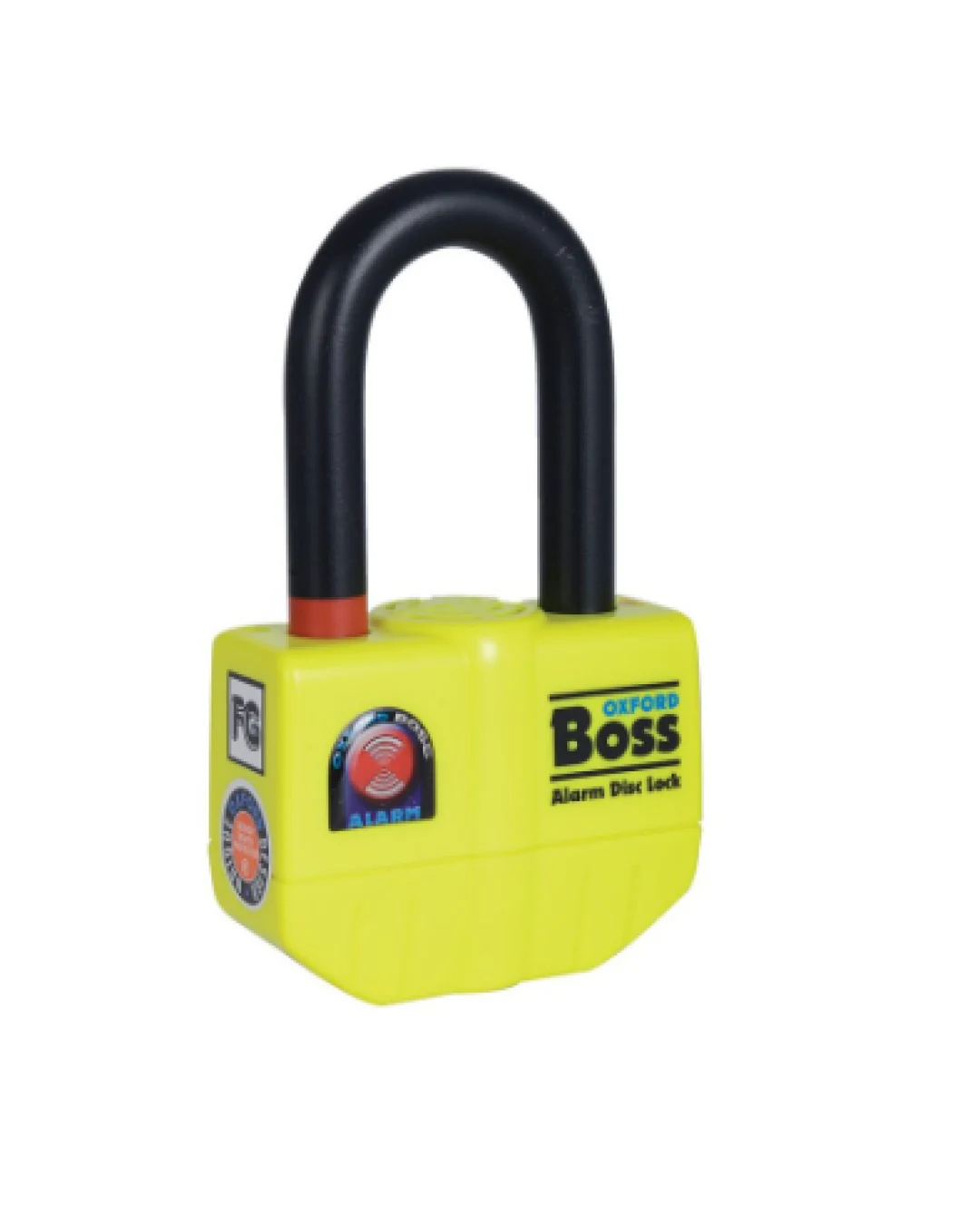 Дискова ключалка OXFORD Boss Alarm 14 мм, вкл. верига 12 мм x 1,5 м