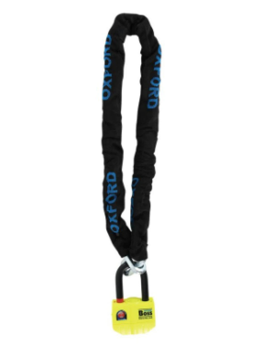 Дискова ключалка OXFORD Boss Alarm 14 мм, вкл. верига 12 мм x 1,5 м