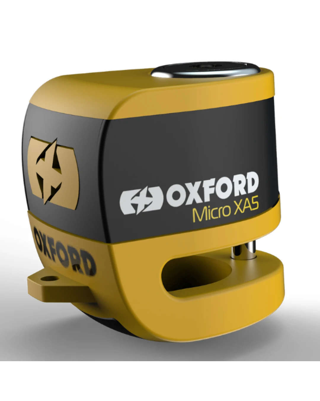 Дискова ключалка за аларма OXFORD Micro XA5 - жълта/черна