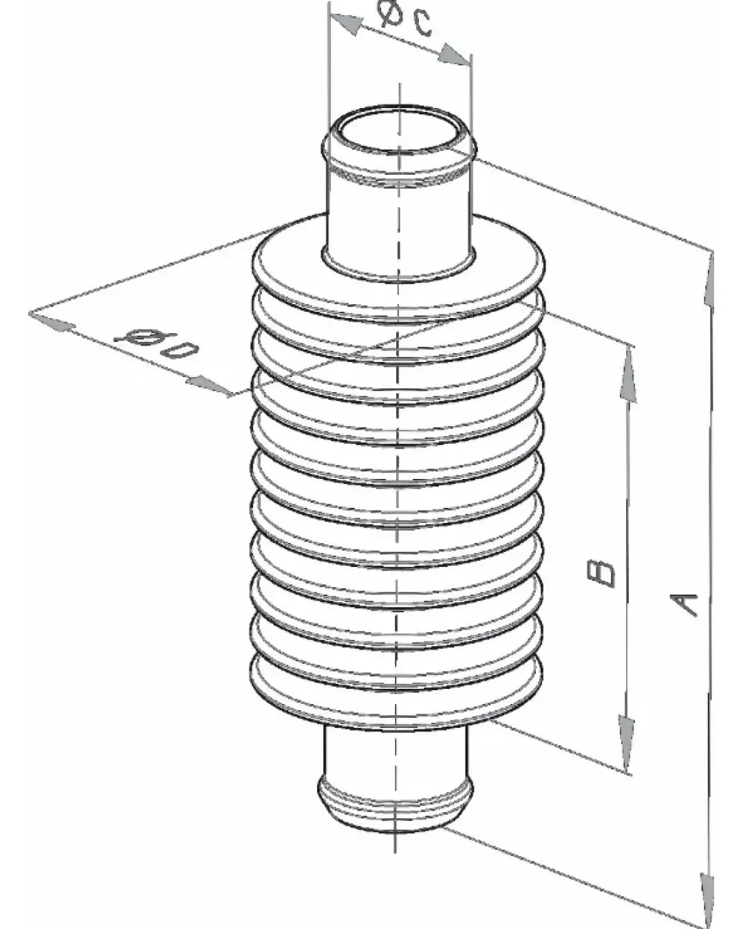 Допълнителен охладител KITE INLINE HEATEXCHANGER 14 5 Blue