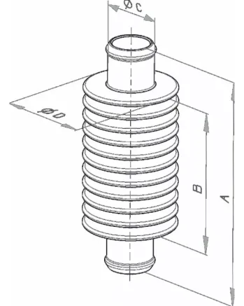Допълнително охлаждане KITE INLINE HEATEXCHANGER 17 5 Orange