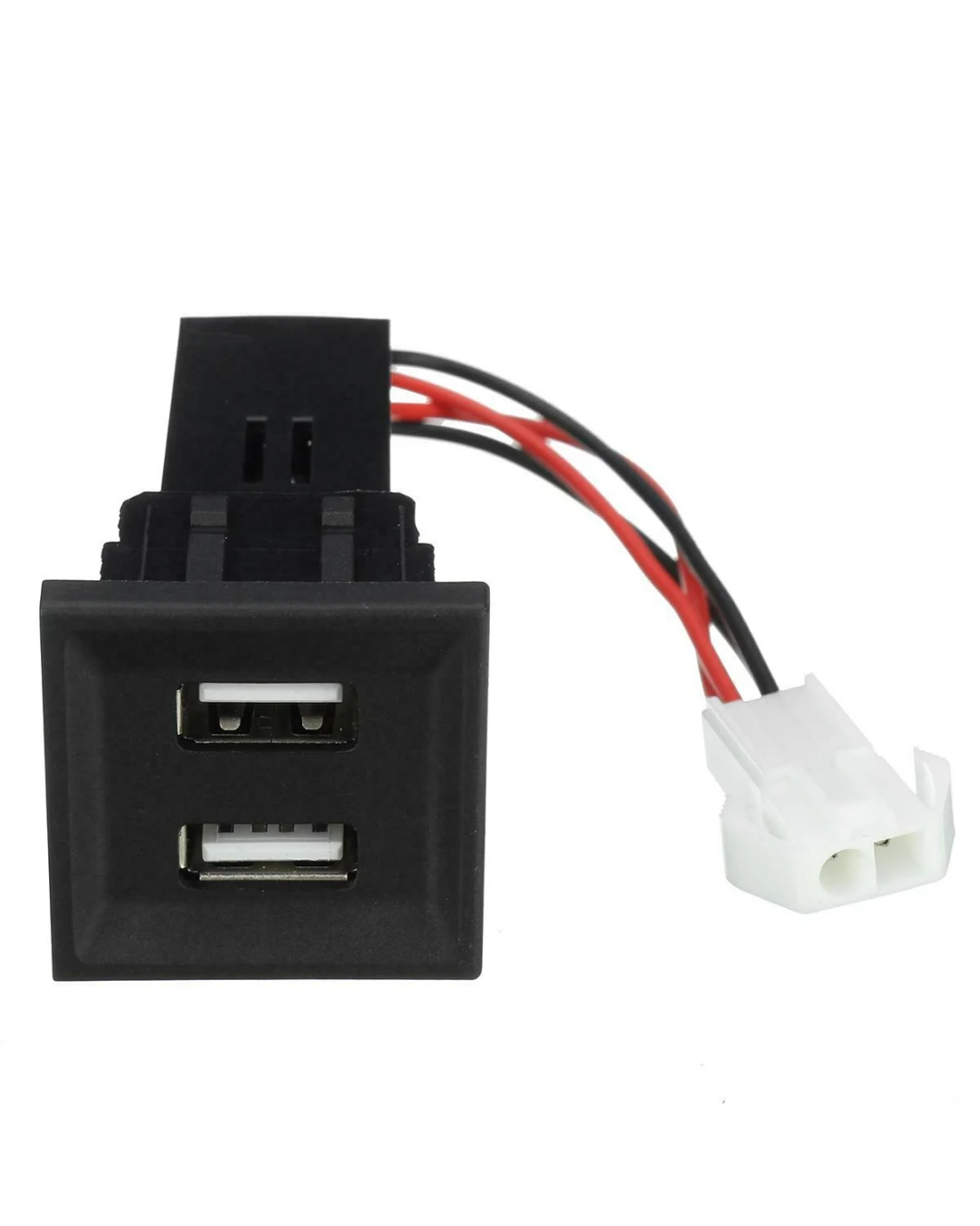 Двойно USB Зарядно за Вграждане за Volkswagen Фолксваген VW Transporter Транспортер Caravelle Каравел Т5 2003 - 2009