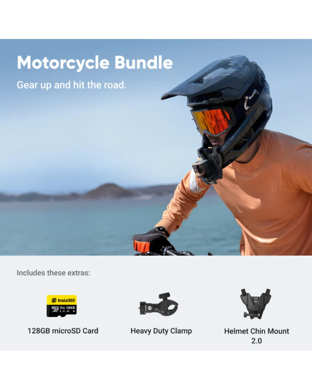 Екшън камера Insta360 ACE PRO 2 MOTORCYCLE BUNDLE