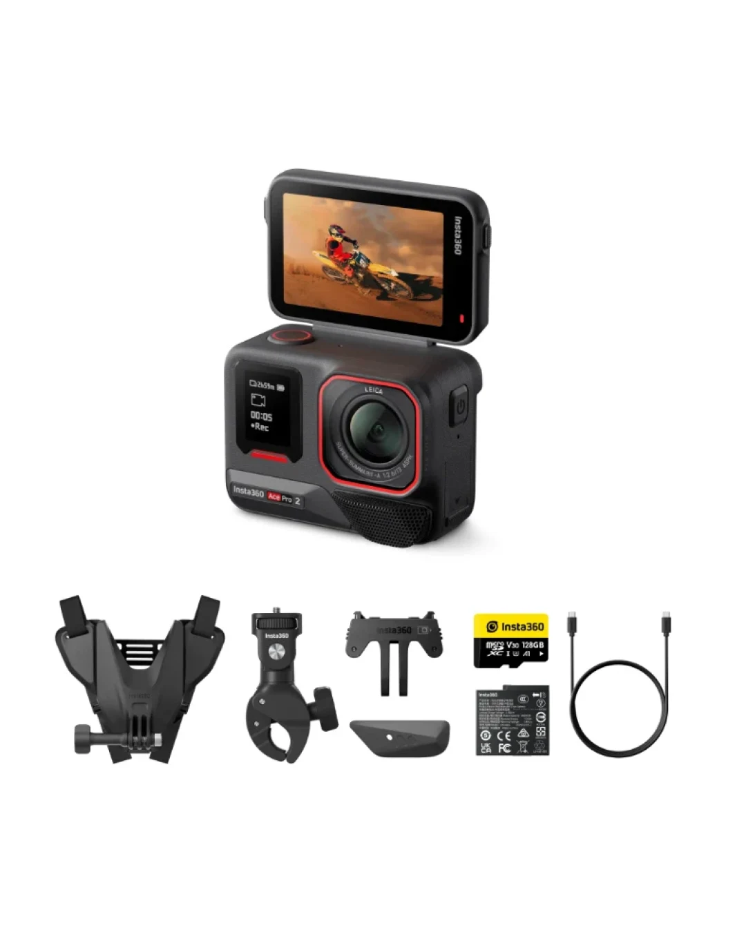 Екшън камера Insta360 ACE PRO 2 MOTORCYCLE BUNDLE