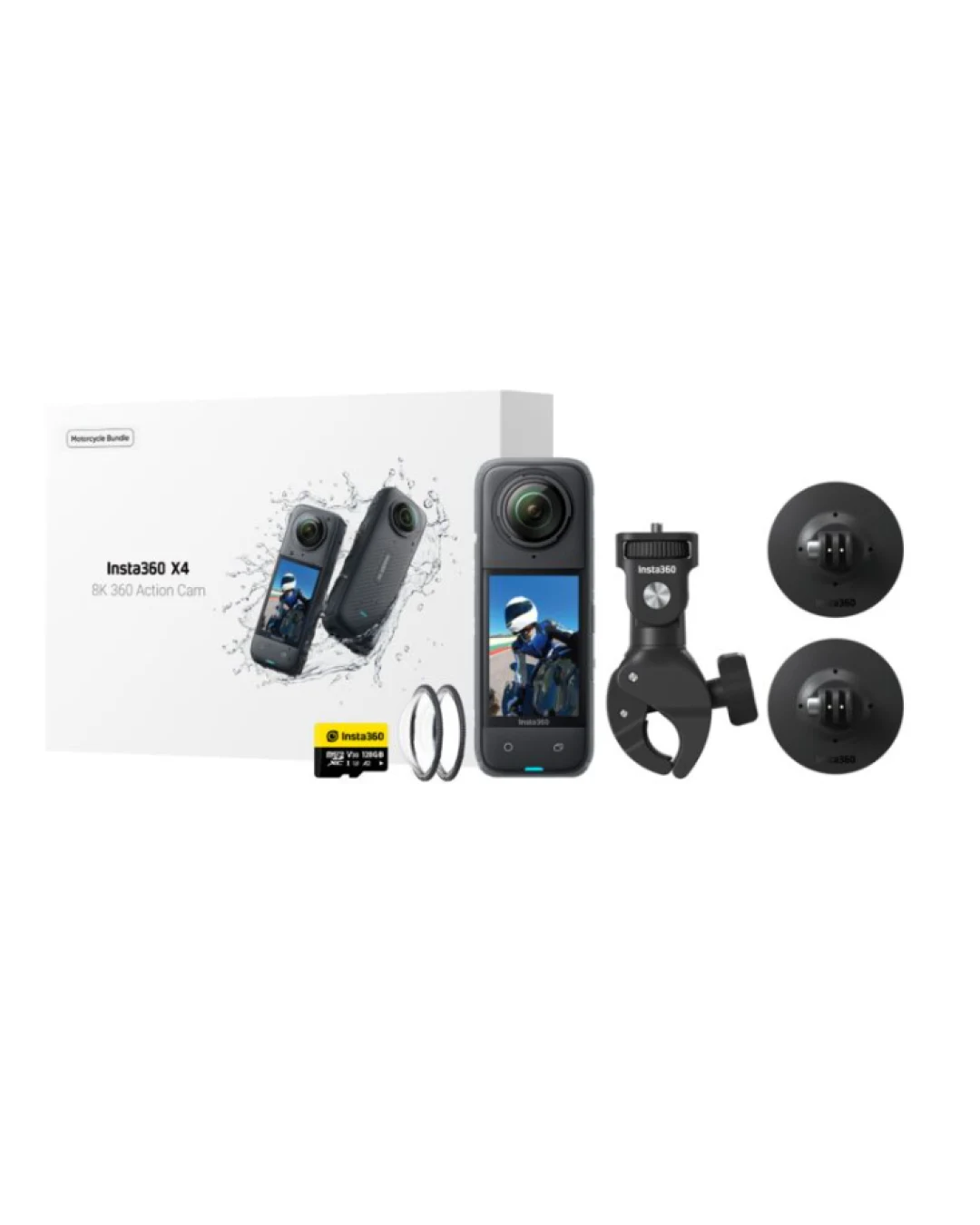 Екшън камера Insta360 X4 360° 8K MOTORCYCLE BUNDLE