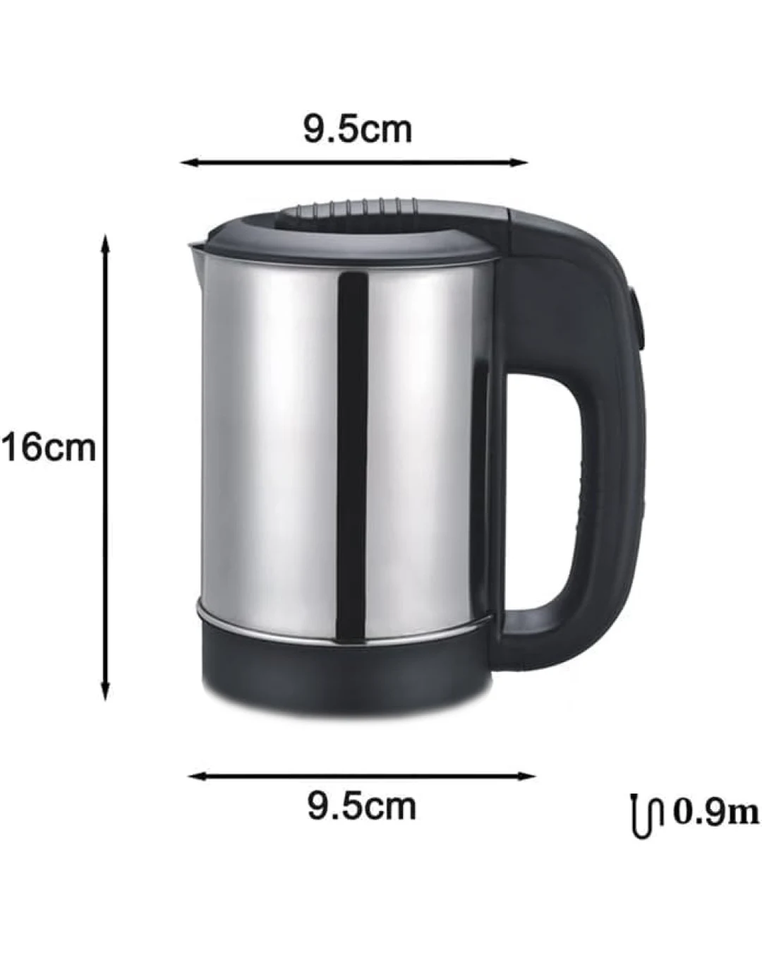 Електрическа термокана чайник с кабел и 2 броя чаши - 12V / 250W / 500ml