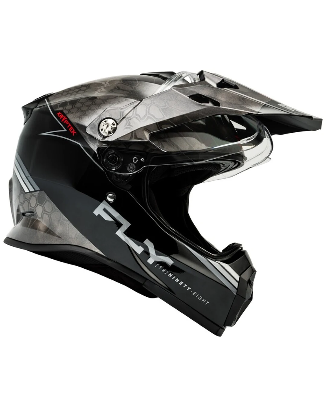 Ендуро каска FLY RACING Trekker Conceal-Black/Grey/White 2025
