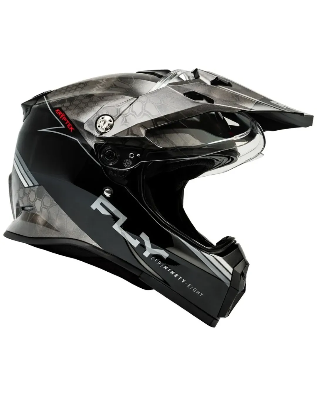 Ендуро каска FLY RACING Trekker Conceal-Black/Grey/White 2025