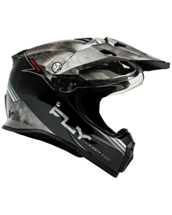 Ендуро каска FLY RACING Trekker Conceal-Black/Grey/White 2025