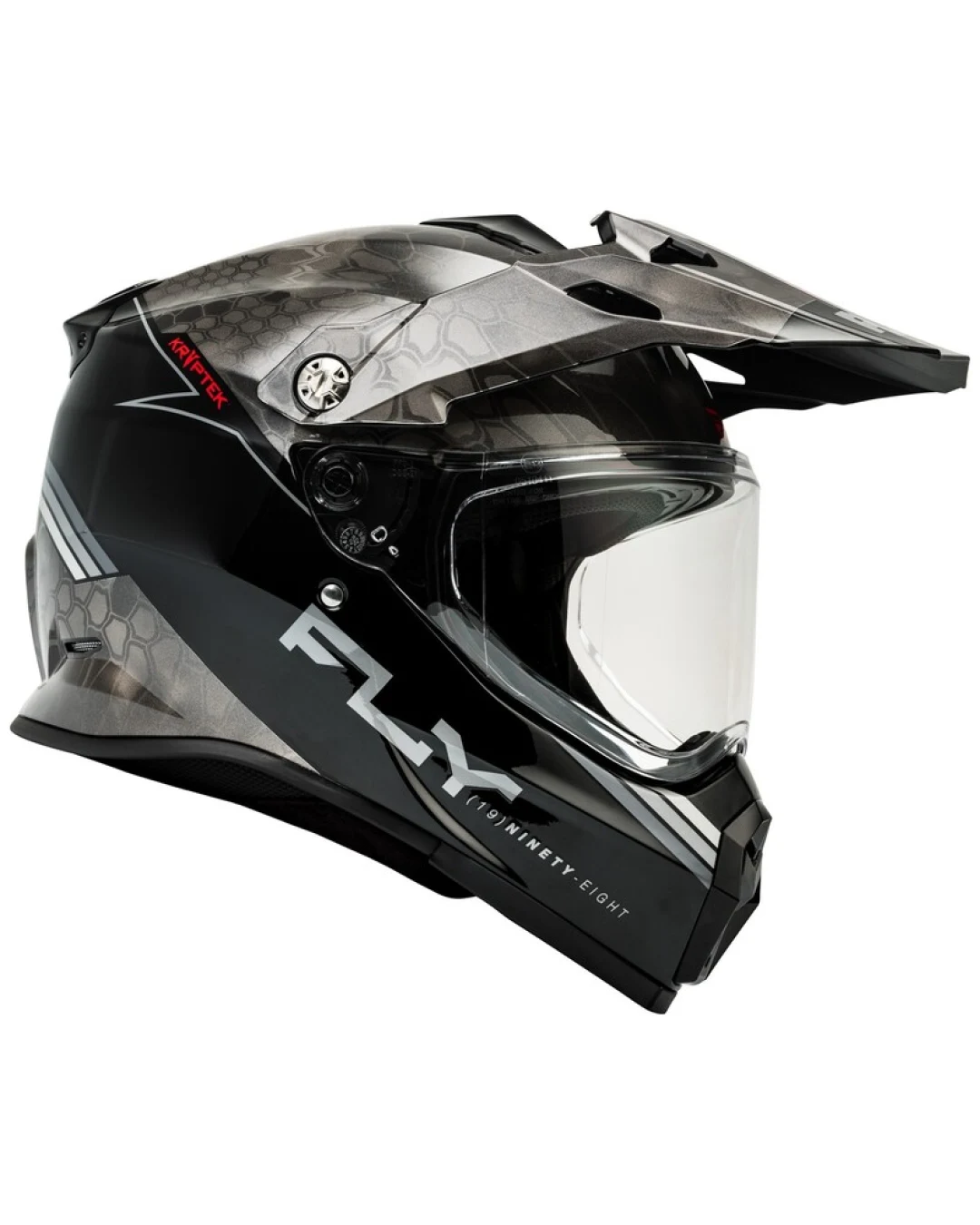 Ендуро каска FLY RACING Trekker Conceal-Black/Grey/White 2025