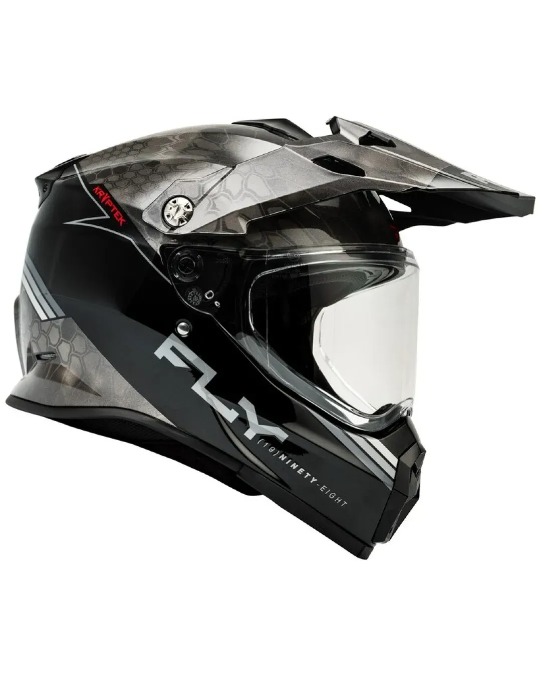Ендуро каска FLY RACING Trekker Conceal-Black/Grey/White 2025