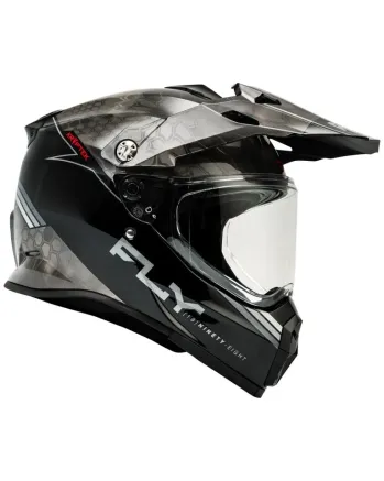 Ендуро каска FLY RACING Trekker Conceal-Black/Grey/White 2025