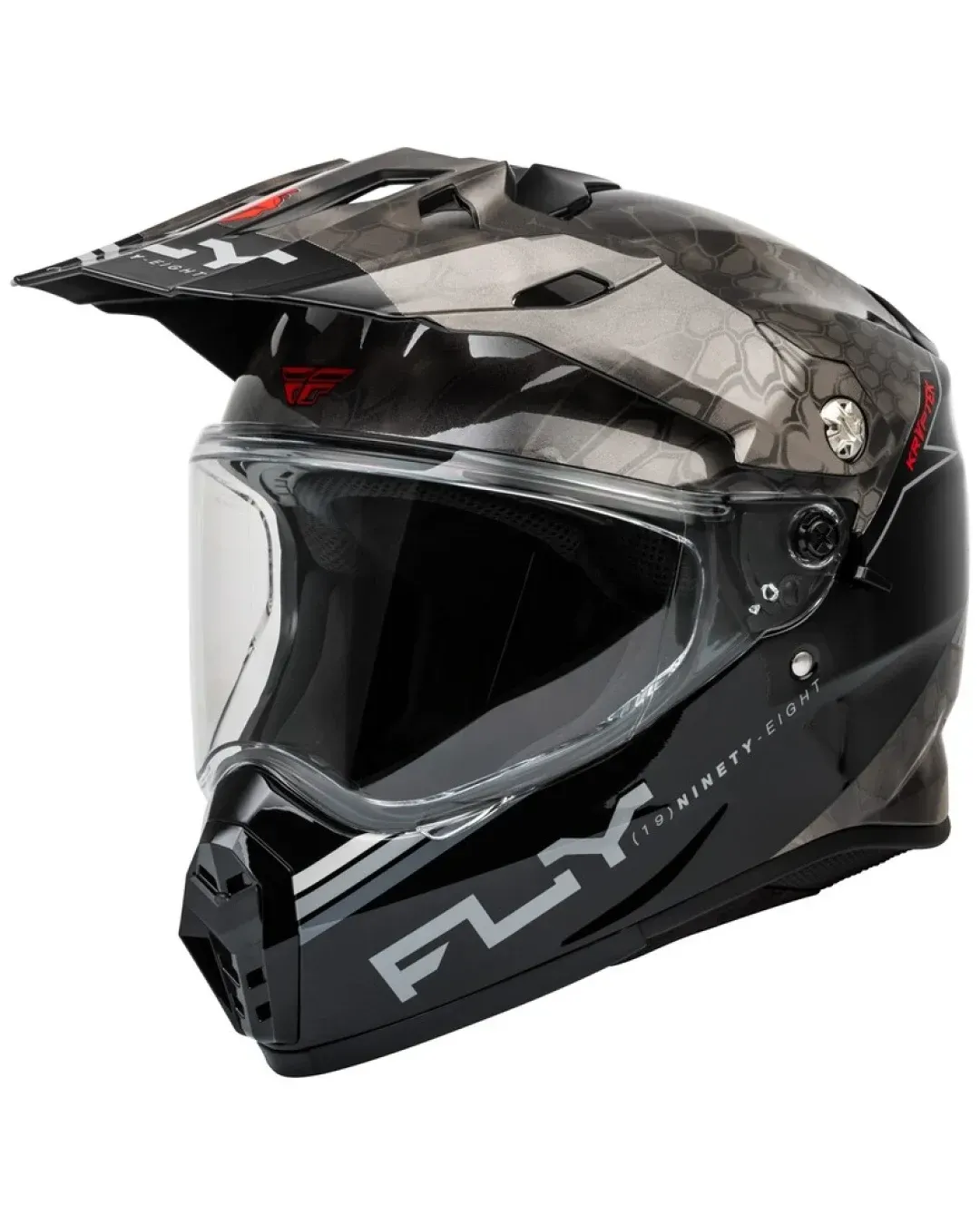 Ендуро каска FLY RACING Trekker Conceal-Black/Grey/White 2025
