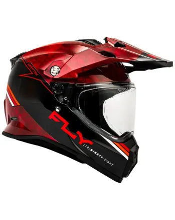 Ендуро каска FLY RACING Trekker Conceal-Red/Black 2025