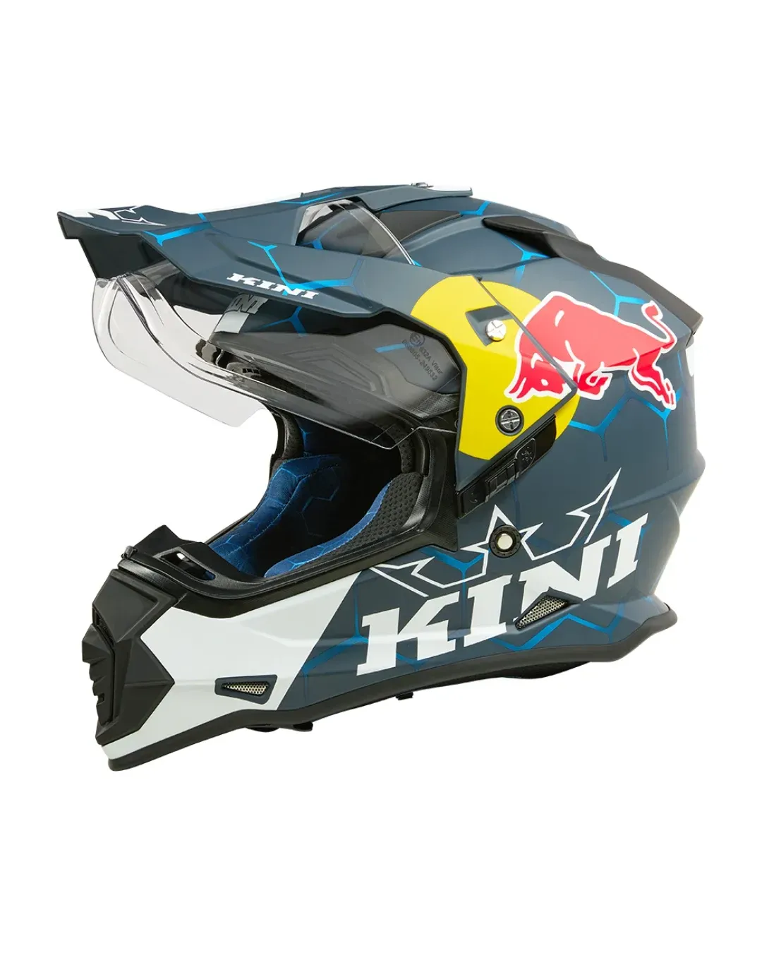 Ендуро каска KINI RED BULL ADV 1.0-BLUE/WHITE