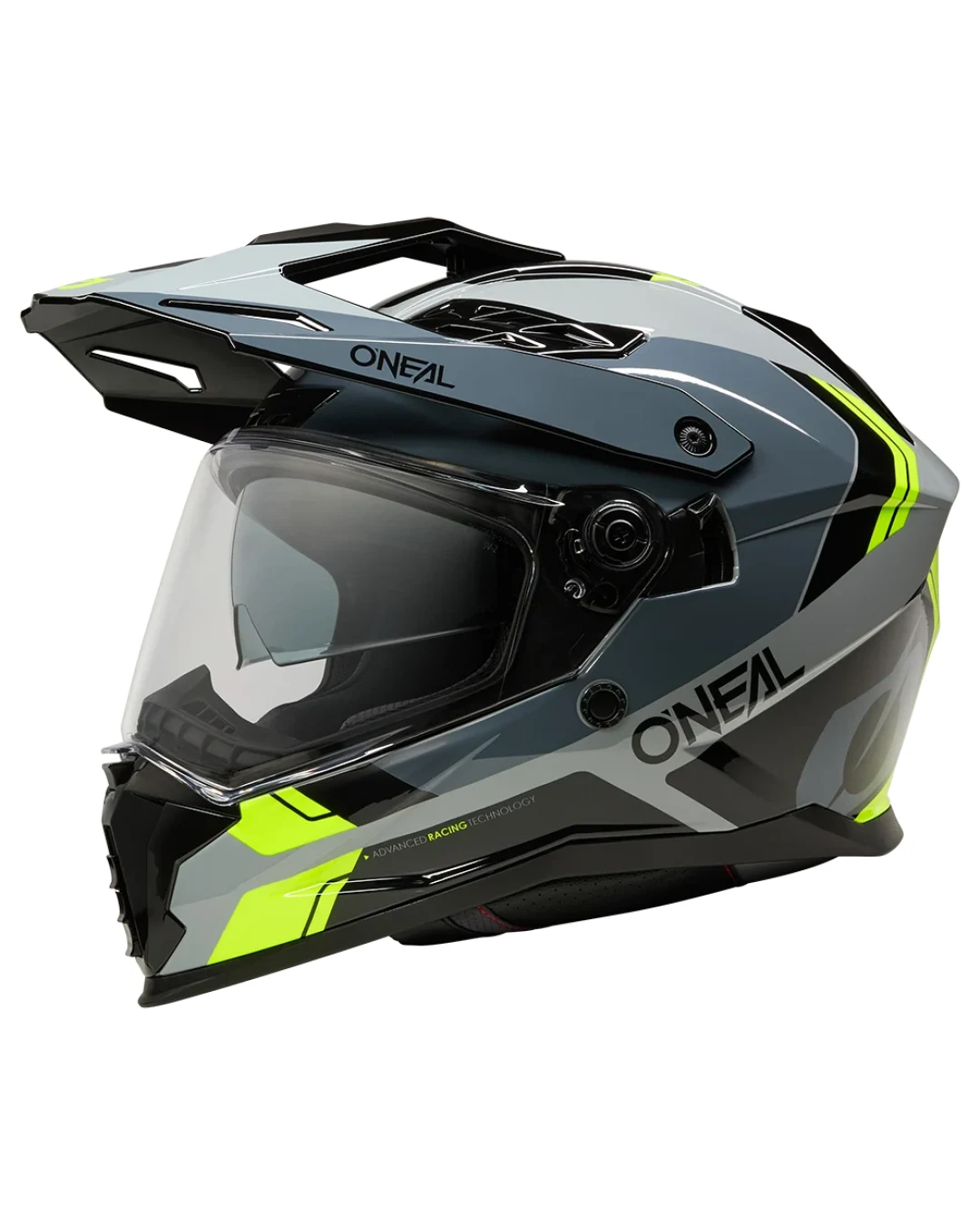 Ендуро каска O'NEAL D-SRS NOMAD BLAC/GRAY/NEON YELLOW V.26