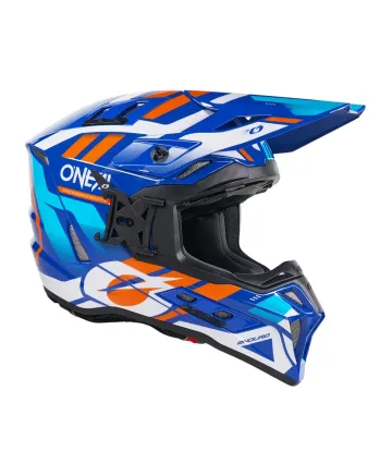 Ендуро каска O'NEAL EX-SRS DUST BLUE/ORANGE V.26