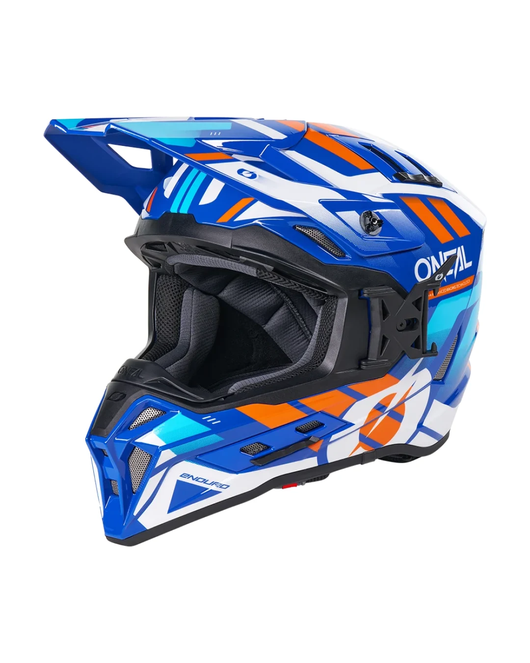 Ендуро каска O'NEAL EX-SRS DUST BLUE/ORANGE V.26
